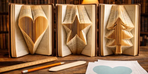 Bücher falten leicht gemacht