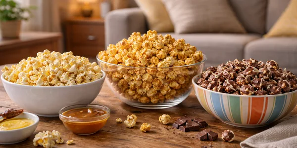 Selbstgemachtes Popcorn - süß, salzig und mit Schoko