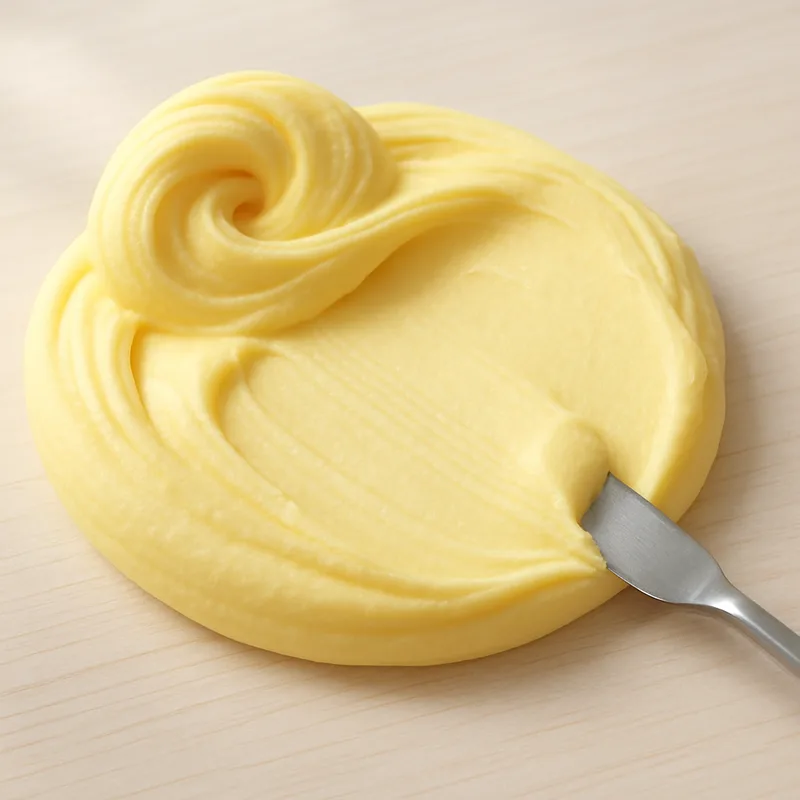 Cremiger Butter Slime mit Soft-Modelliermasse