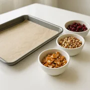 Backblech und Toppings vorbereiten