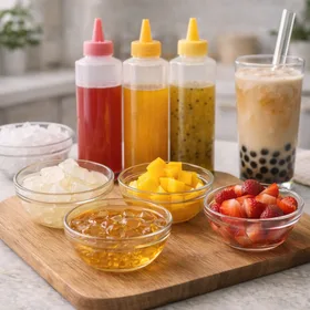 Kreative Toppings für Bubble Tea