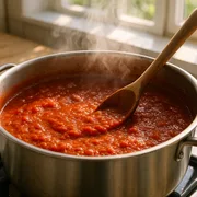Tomatensoße offen einkochen