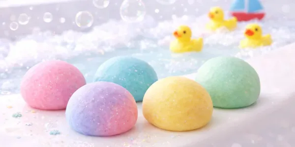 Bunte Badeknete